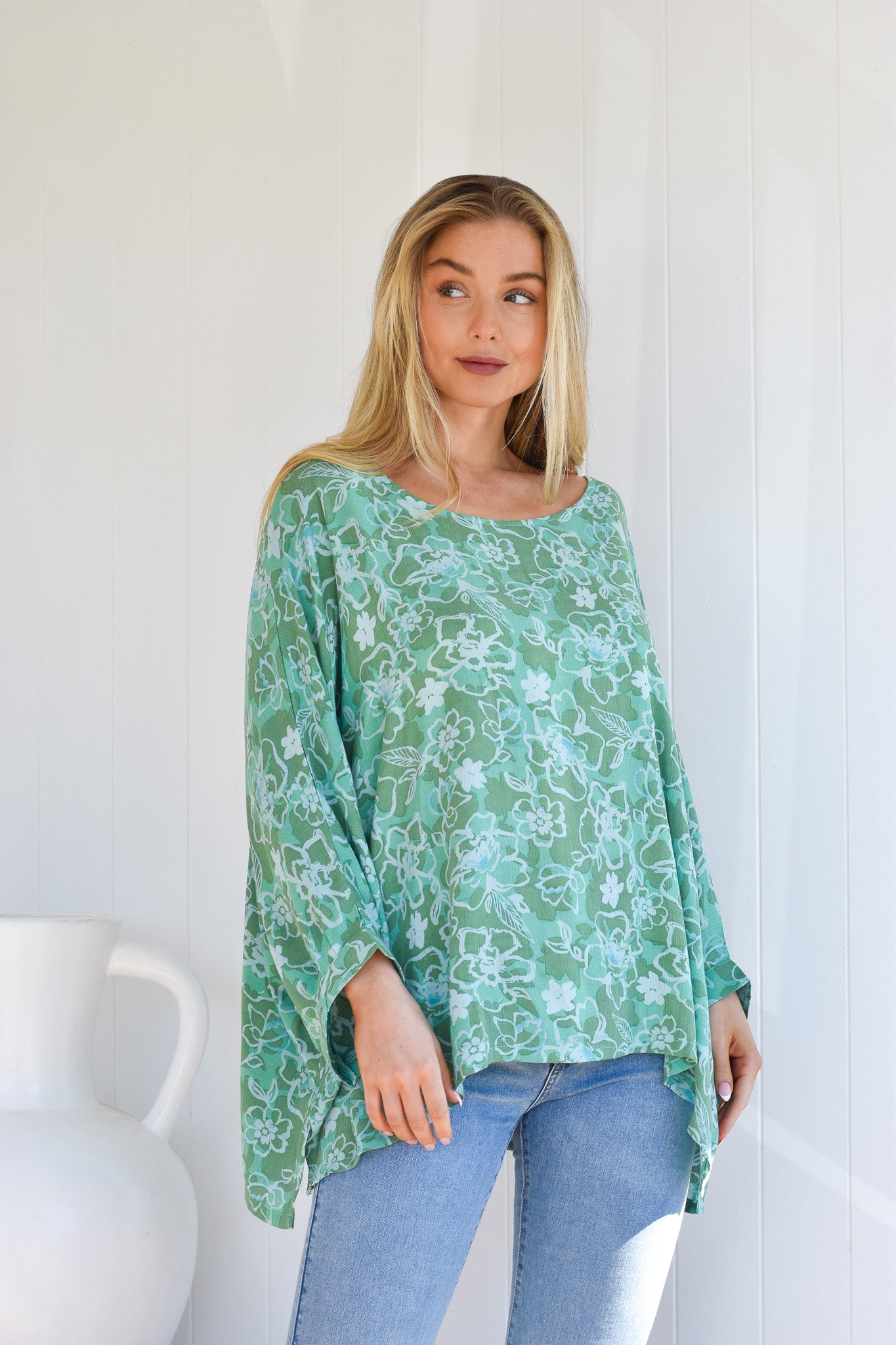 SEA GARDEN KAFTAN TOP