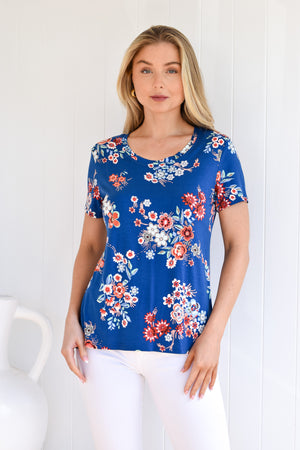 FLORAL STRETCH TEE