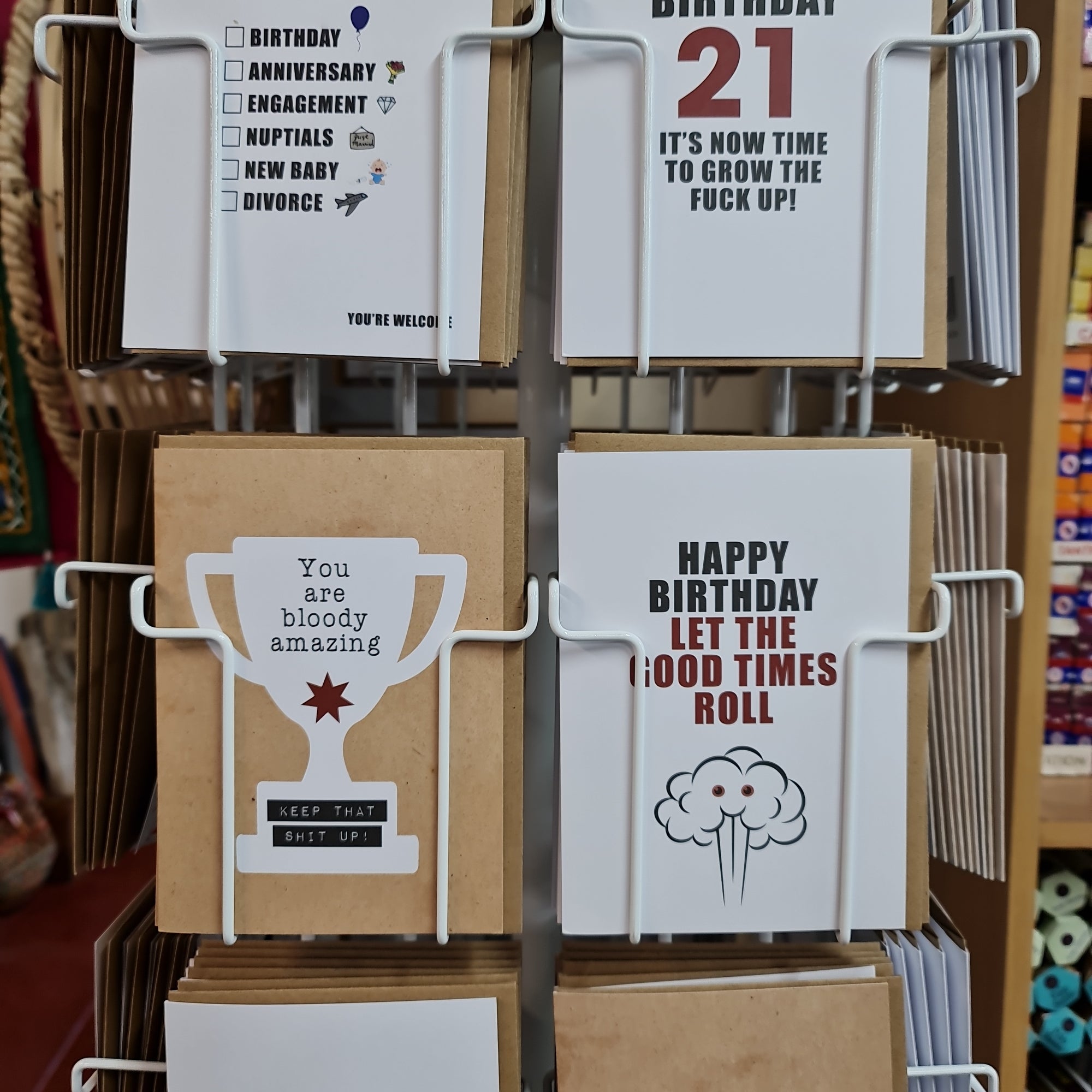 NAUGHTY CORNER GREETING CARDS