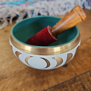 MOON PHASE BRASS SINGING BOWL