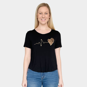 AMYIC LEOPARD HEARTBEAT TEE