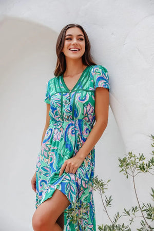 SPRITE MIDI DRESS