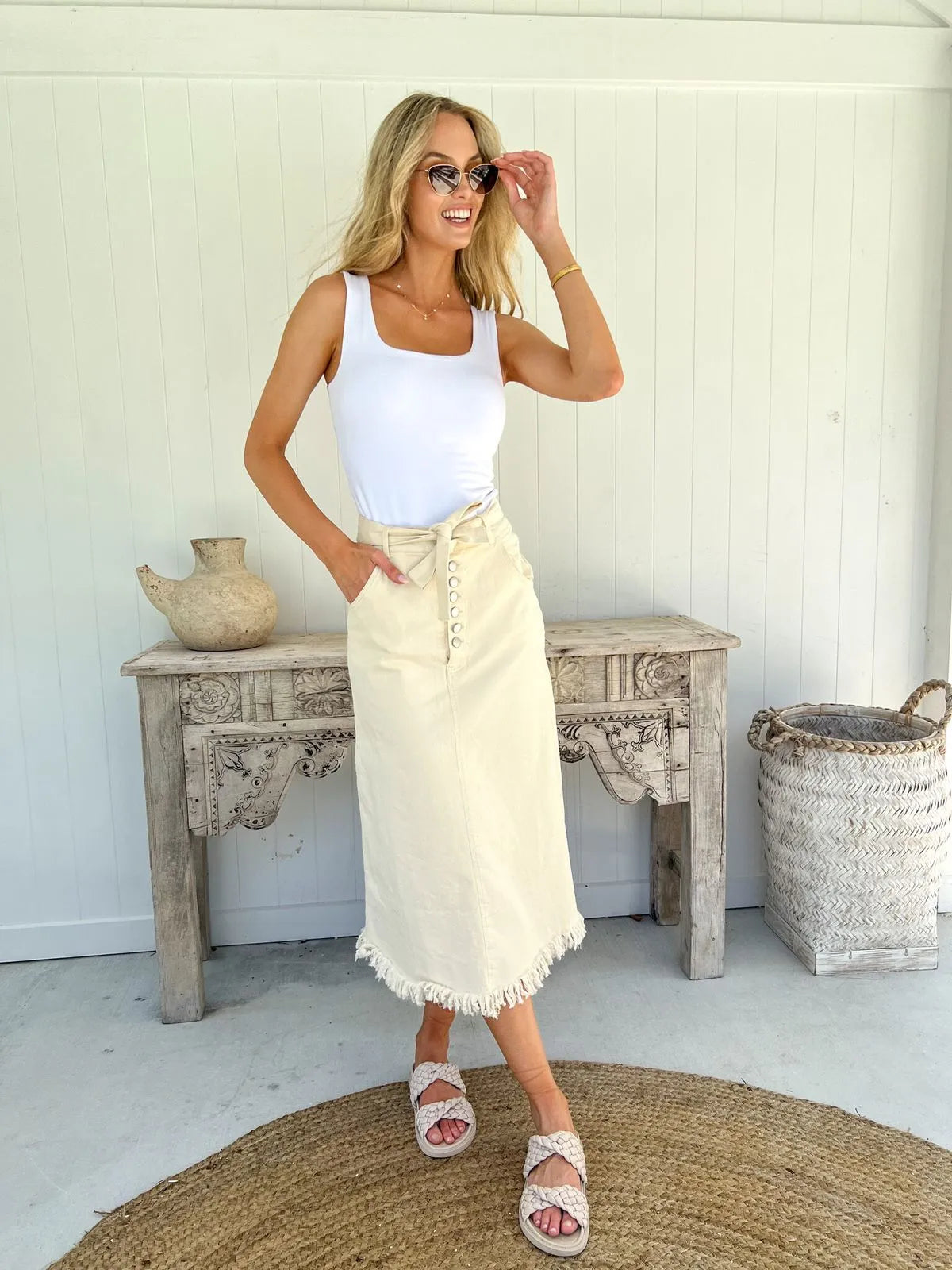 LYLA DENIM SKIRT