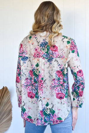 ROSE SPARKLE BOUTIQUE BLOUSE