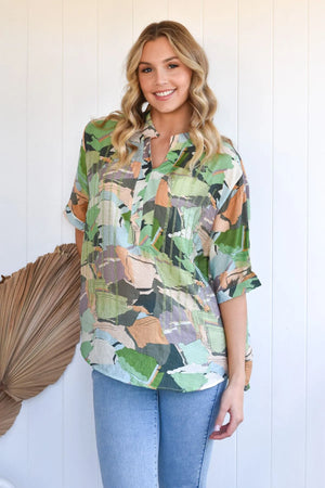 ISLAND / BLISS  BOUTIQUE BLOUSE