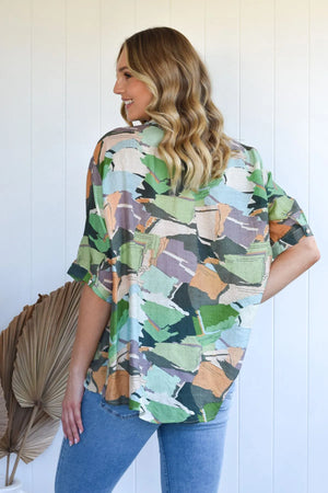 ISLAND / BLISS  BOUTIQUE BLOUSE