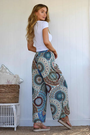 GROVE WIDE LEG RAYON PANTS