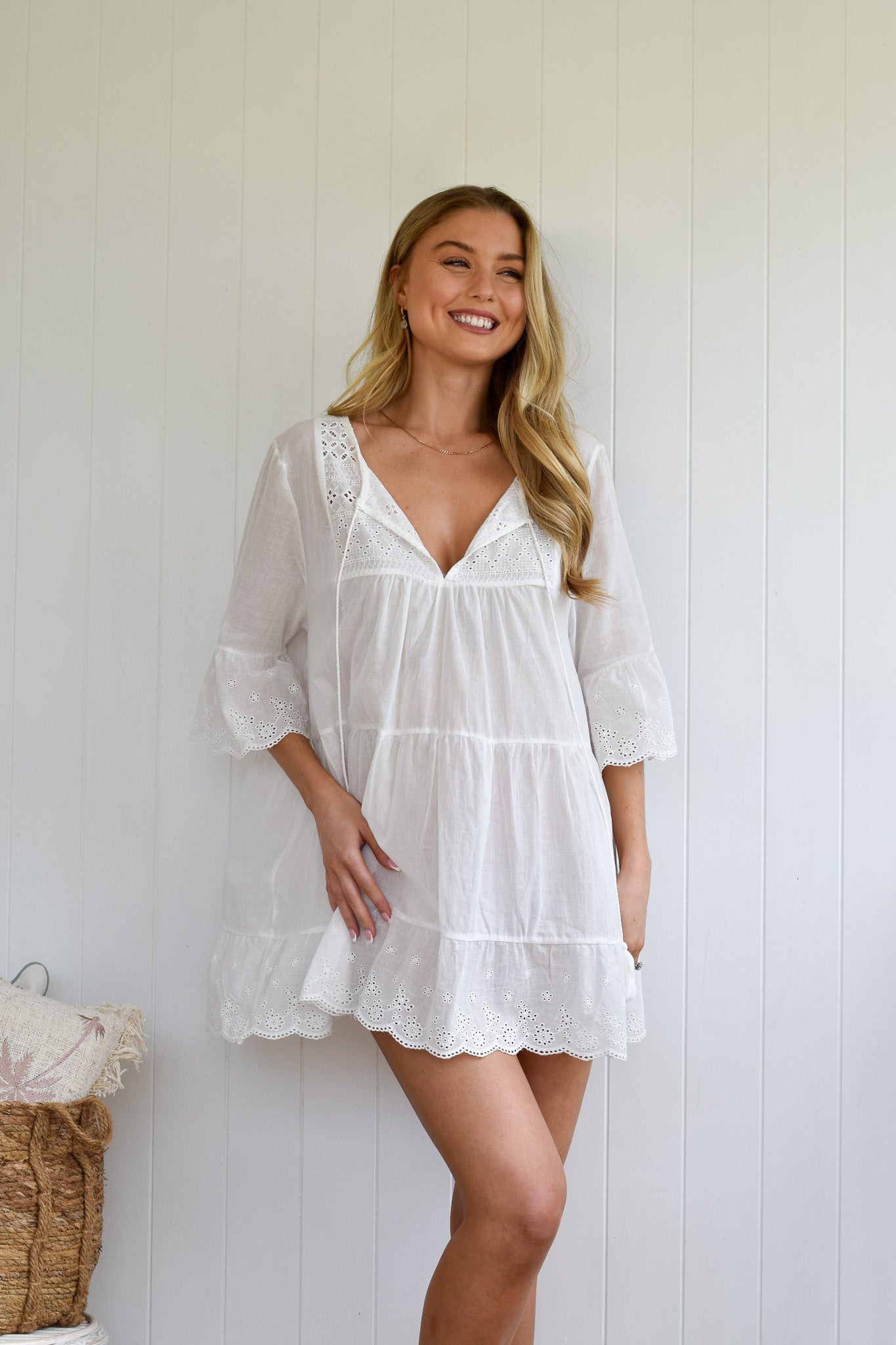 ALBA COTTON BEACH DRESS