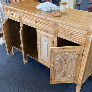 CARVED WOODEN SIDEBOARD