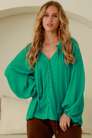 EMERALD LONG SLEEVE TOP