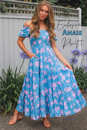 ANAIS SHIRRED BODICE MAXI DREAMCATCHER