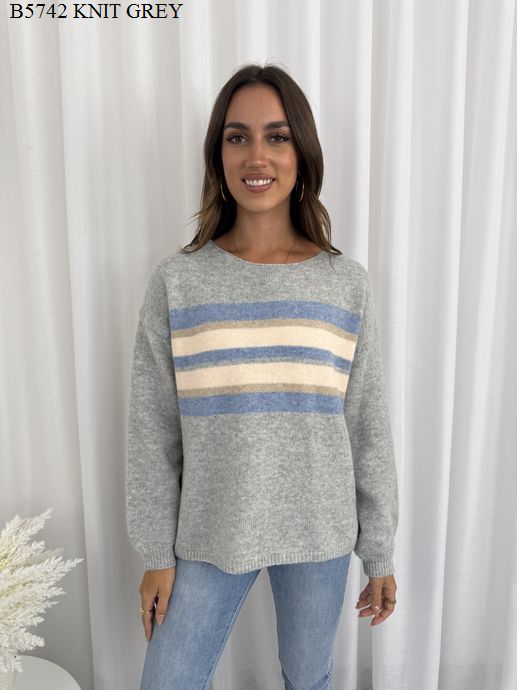 RONNIE STRIPE KNIT JUMPER