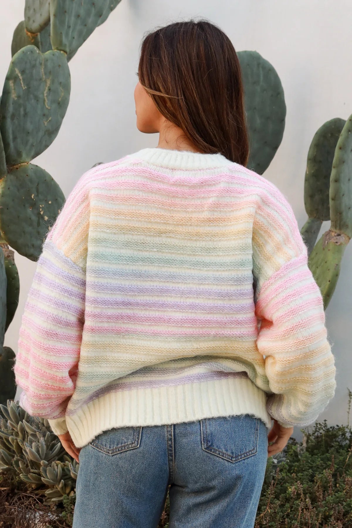 Pastel striped cardigan hotsell