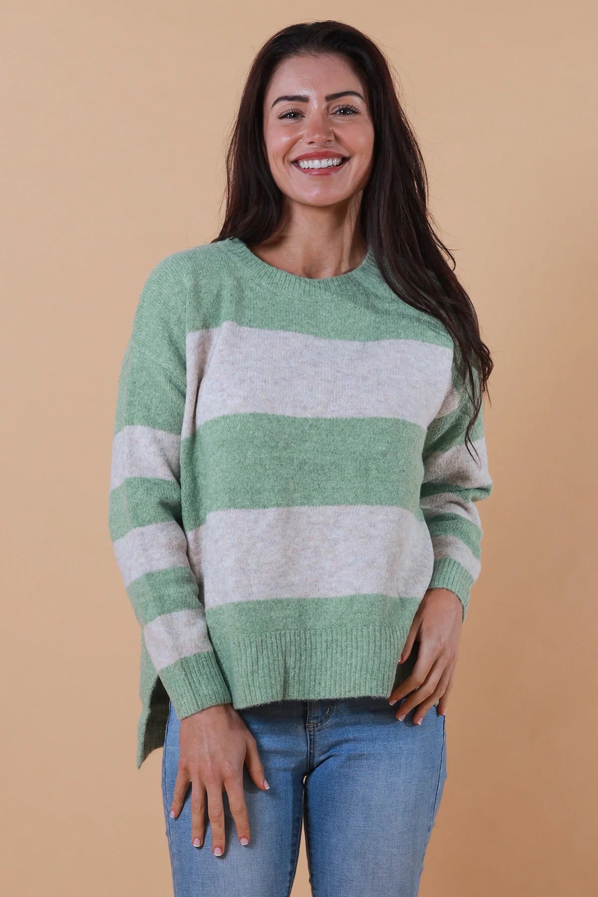 INDI STRIPED KNIT JUMPER