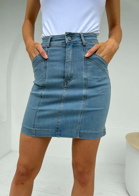 CARMEN DENIM MINI SKIRT