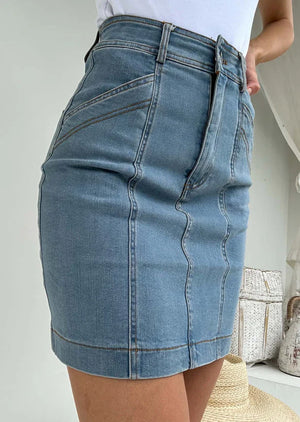 CARMEN DENIM MINI SKIRT