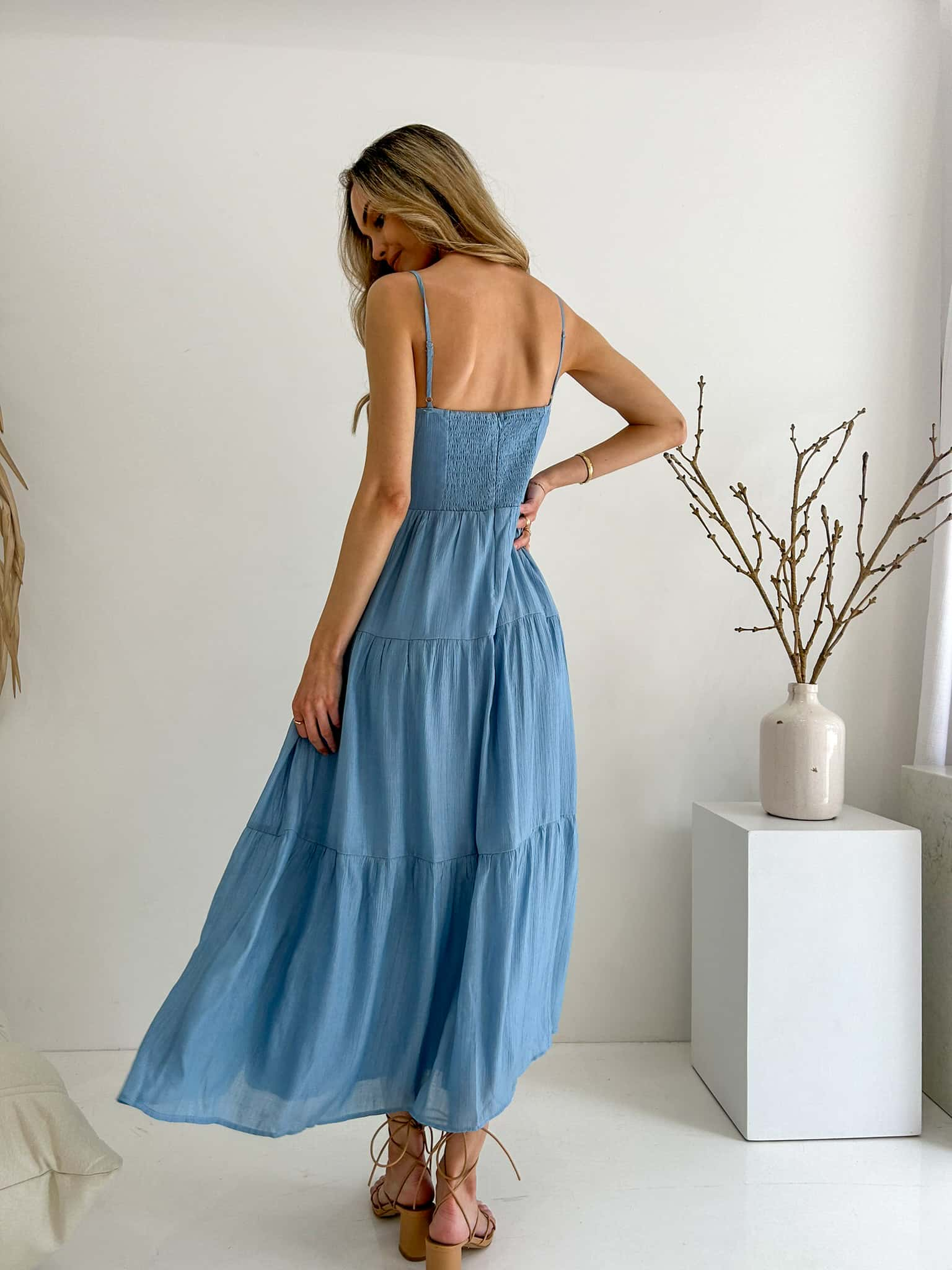 ISABELLA MAXI DRESS BLUE