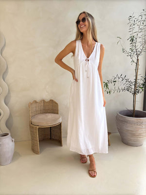 PEYTON DRESS - WHITE