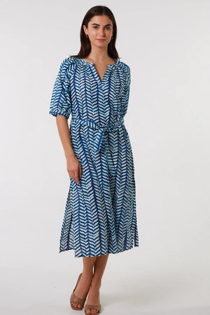 PITCHER MIDI DRESS WITH BELT