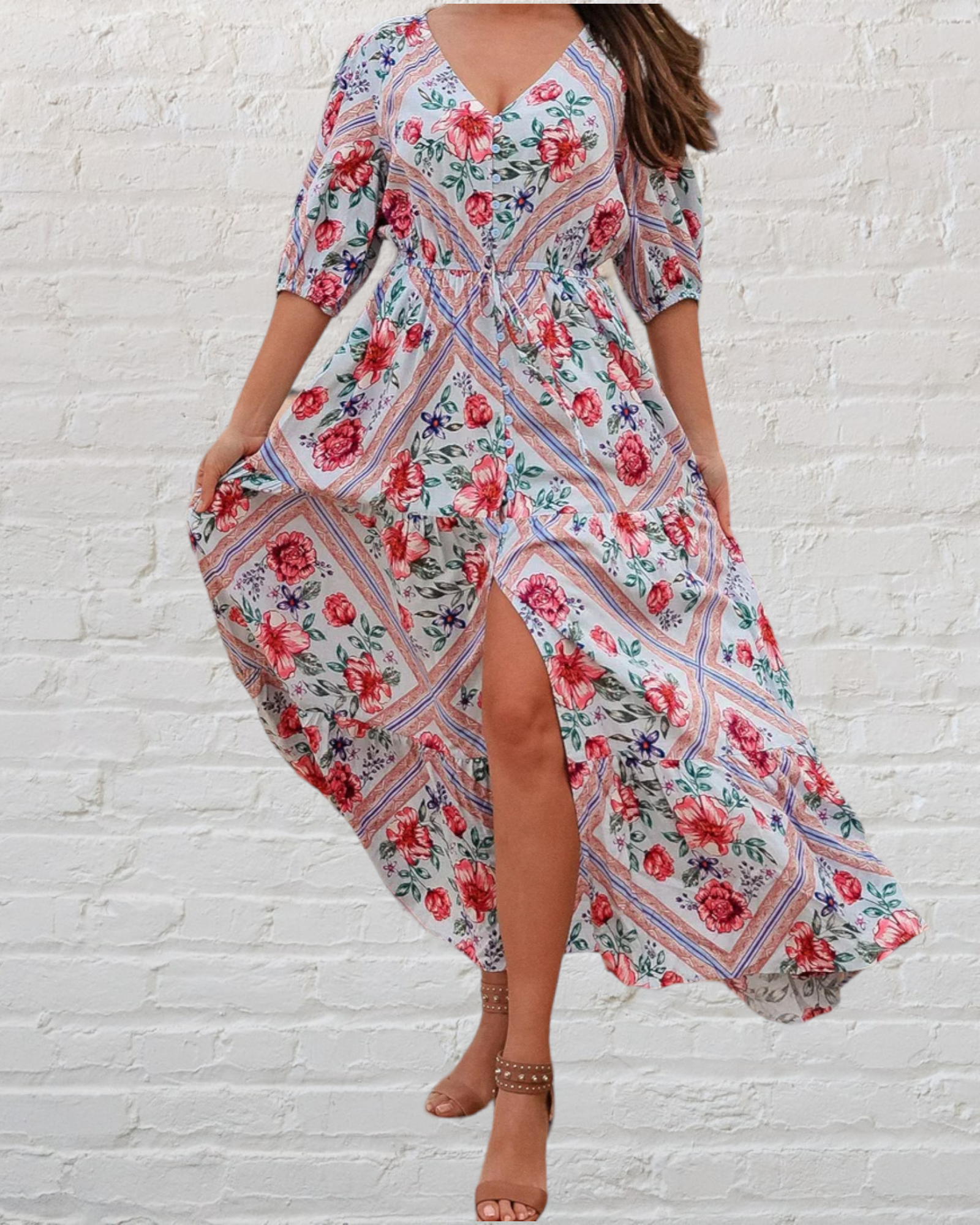 ENSLEY CAP SLEEVES MAXI DRESS - Hippy Haven