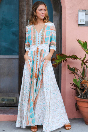 BAILEY 1/2 SLEEVE MAXI DRESS