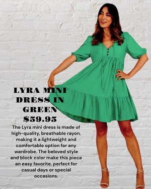 LYRA MINI DRESS GREEN