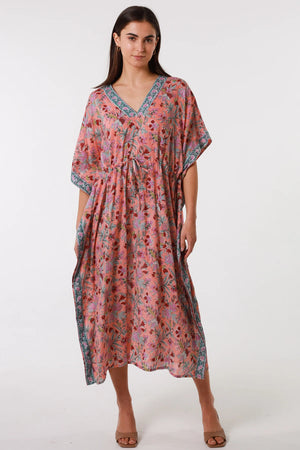 IRENIE COTTON KAFTAN DRESS