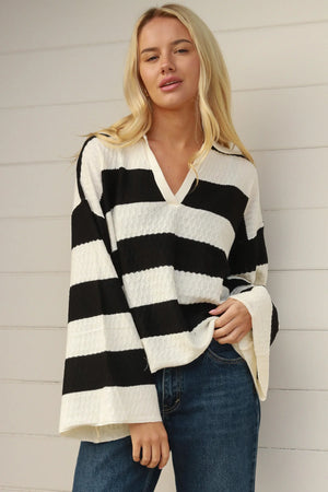 PENNY FLARE SLEEVE KNIT TOP