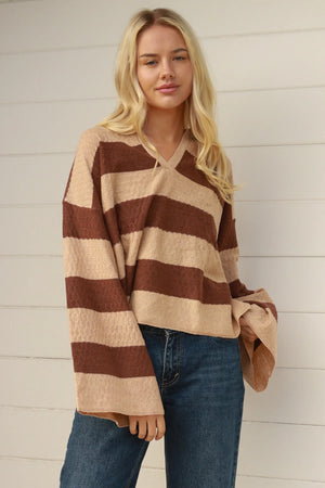 PENNY FLARE SLEEVE KNIT TOP