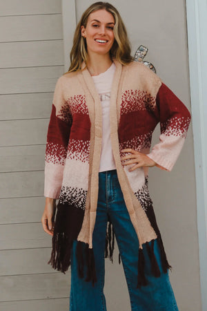 4 COLOUR BOHO CARDIGAN