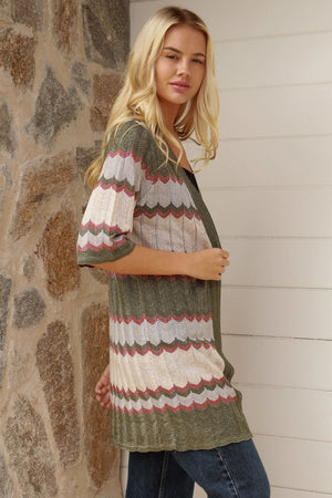 CARLY KNIT SHORT SLEEVE CARDI