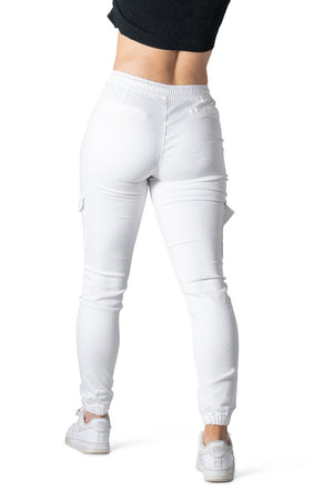 WD WHITE JOGGER JEANS