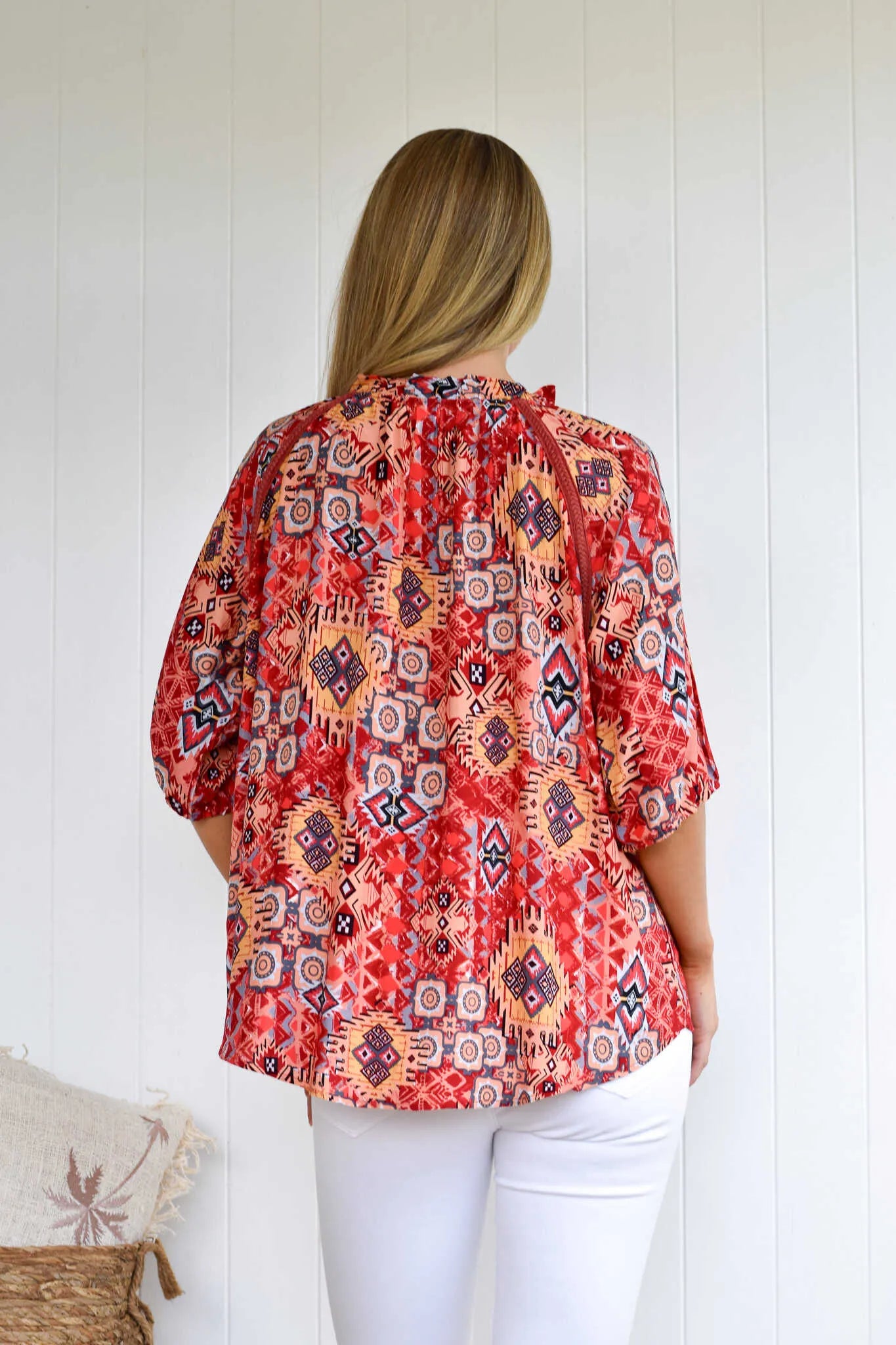 SHELBY/SHIVA RAYON BLOUSE