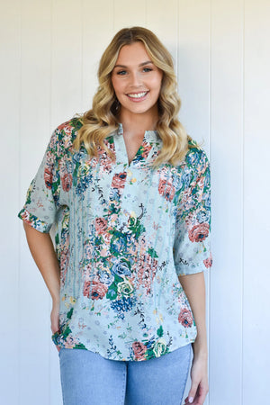 ISLAND / BLISS  BOUTIQUE BLOUSE