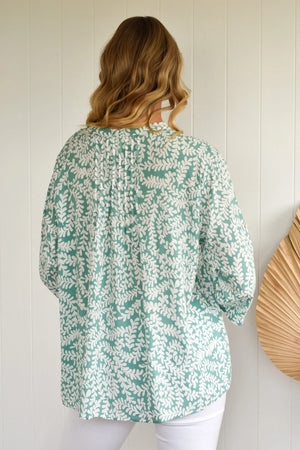 FERN LONG SLEEVE RAYON TOP