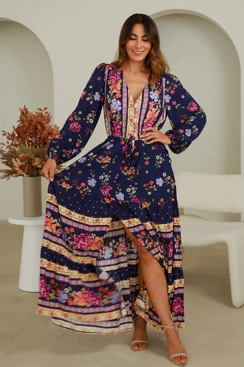 ZAYLA MAXI LONG SLEEVE DRESS