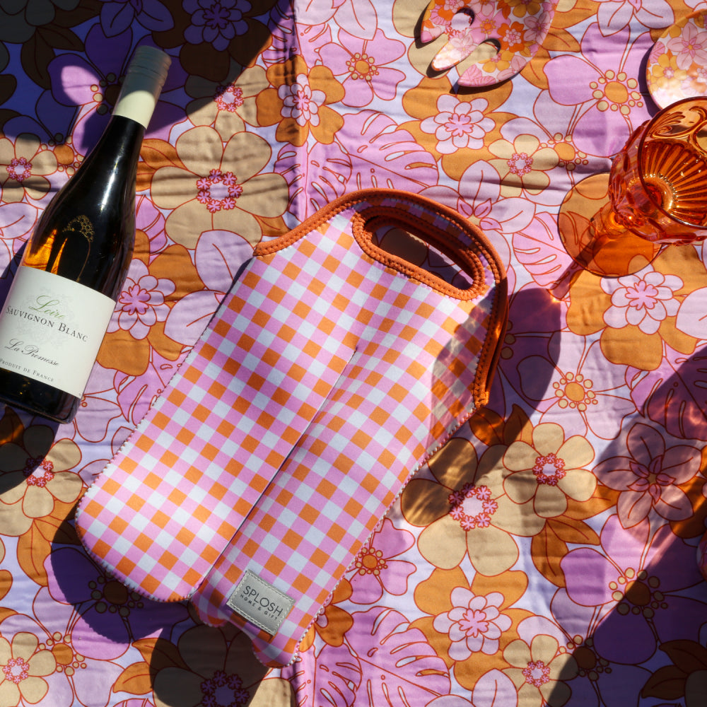 PICNIC WINE COOLER BAG - RETRO