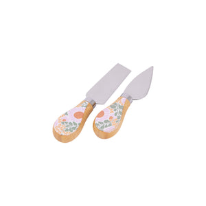 PICNIC FLORAL CHEESE KNIFE SET