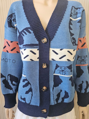 TAYLOR CAT CARDIGAN