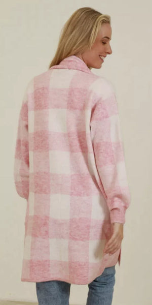 GEORGIE CHECKERED KNIT JACKET