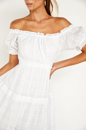 O/S MIDI FRILLED DRESS