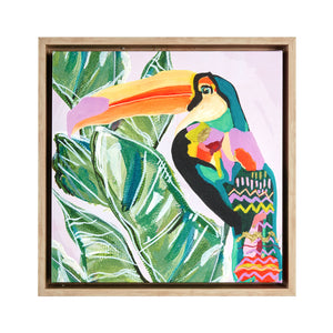 TALULAH TOUCAN FRAMED CANVAS 34X34