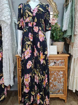 DALLAS 1/2 SLEEVE MAXI DRESS