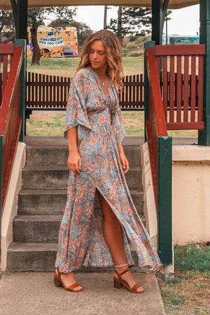 JAZMIN MAXI FLOW SLEEVE DRESS