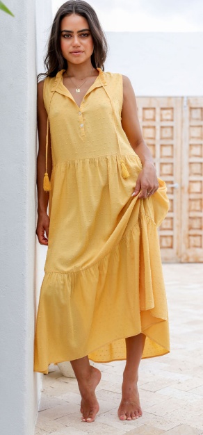 MIA HONEY BEE MIDI SUNDRESS