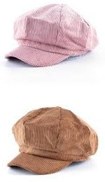 COTTON CORDUROY NEWSBOY CAP